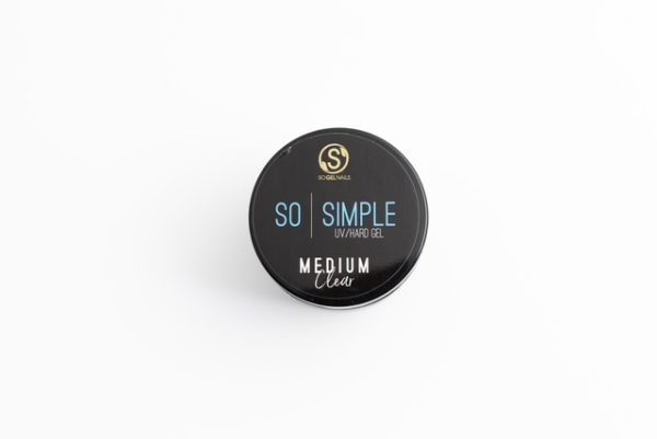 SO SIMPLE  MEDIUM CLEAR HEMA FREE Hard Gel - Image 5