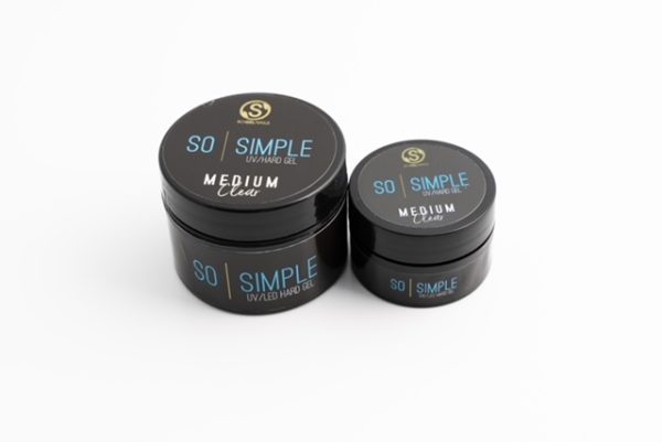 SO SIMPLE  MEDIUM CLEAR HEMA FREE Hard Gel